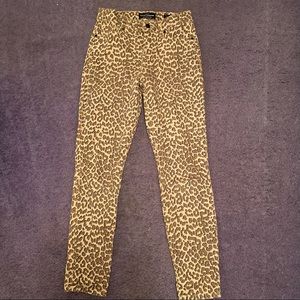 Lucky Brand Leopard Ava High Rise Skinny Jeans